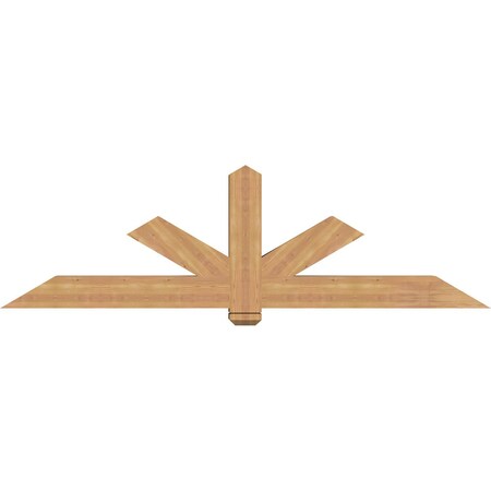 Ekena Millwork Kennewick Timber Gable Bracket, Western Red Cedar, 84"W x 24"H x 5 1/2"D x 5 1/2"F, 7/12 Pitch GBW084X24X0606KEN00SWR